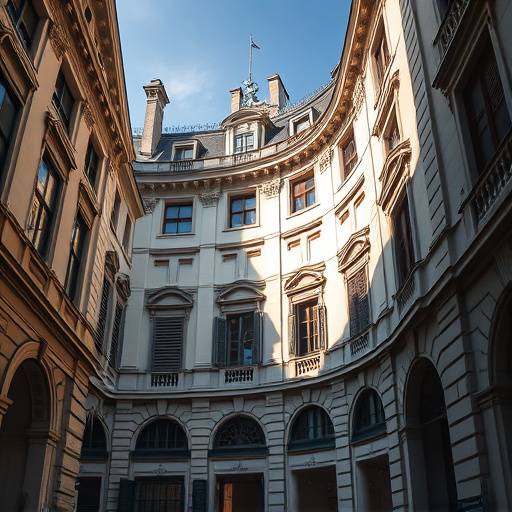 Photographie architecturale d'un b√¢timent historique √† Lyon, mettant en valeur son style et son histoire.